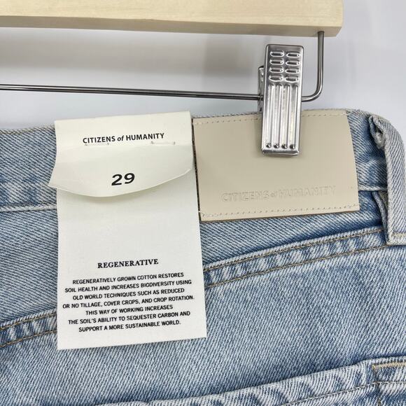 Citizens of Humanity | NWT Dahlia Bow Leg Baby Roll Ribbon Light Barrel Jeans 29 - Picture 10 of 12